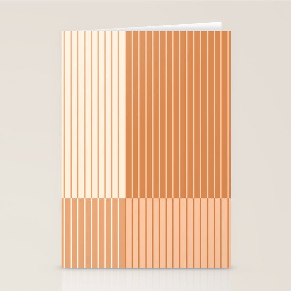 Color Block Line Abstract LXXIII Pantone Peach Fuzz Stationery Card Gallery Image 2