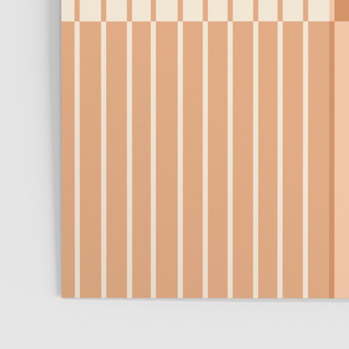 Color Block Line Abstract LXXIII Pantone Peach Fuzz Poster Gallery Image 3