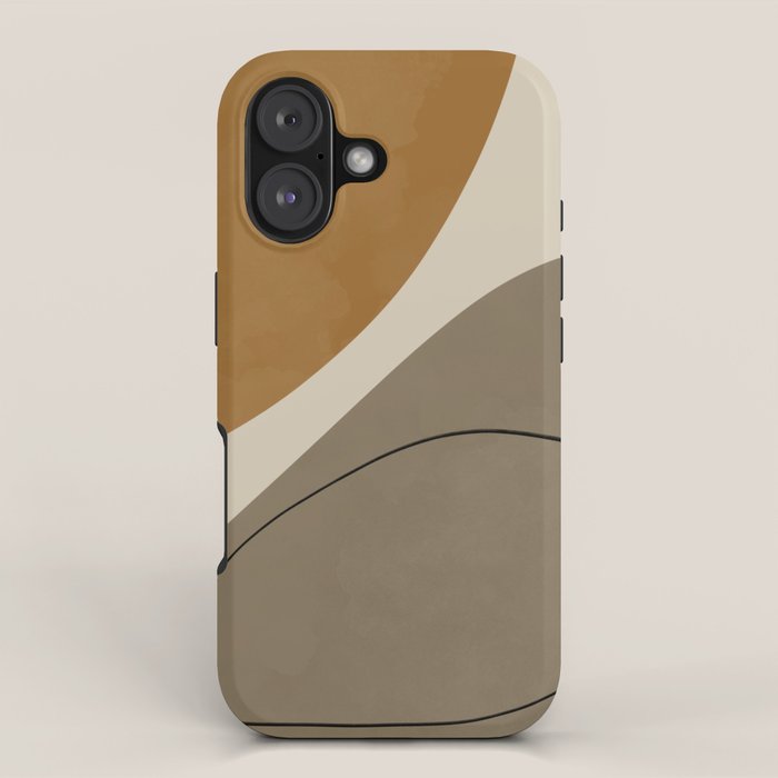 Organic Abstract Shapes #3 iPhone Case Gallery Image 1