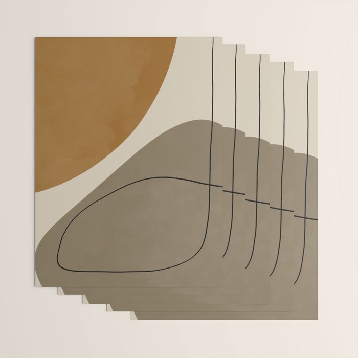 Organic Abstract Shapes #3 Wrapping Paper Gallery Image 3