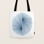 Indigo Blue Mid Century Modern Geometric Abstract Tote Bag Gallery Image 1
