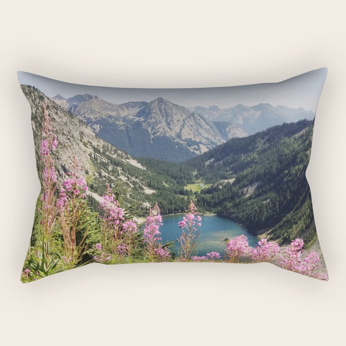 Cascade Summer Wildflowers Rectangular Pillow Gallery Image 1