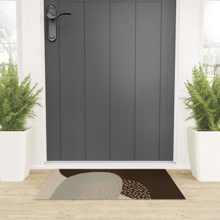 Modern Abstract Shapes #5 Welcome Mat Gallery Image 3