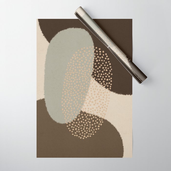 Modern Abstract Shapes #5 Wrapping Paper Gallery Image 1