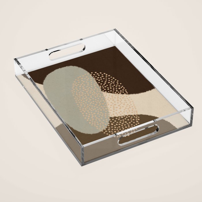 Modern Abstract Shapes #5 Acrylic Tray Gallery Image 1