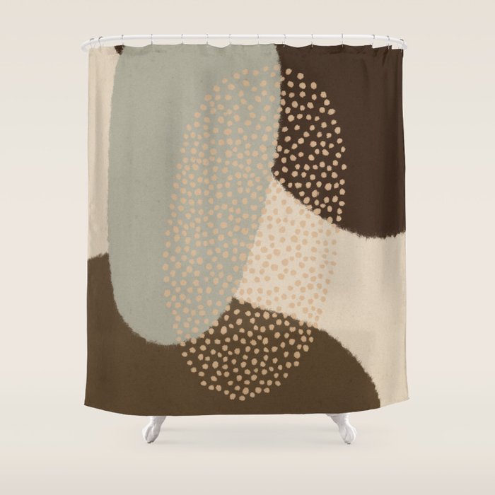 Modern Abstract Shapes #5 Shower Curtain Gallery Image 1
