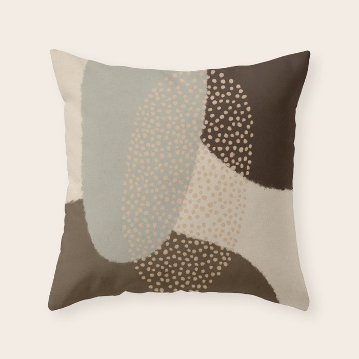 Modern Abstract Shapes #5 Throw Pillow Gallery Image 1