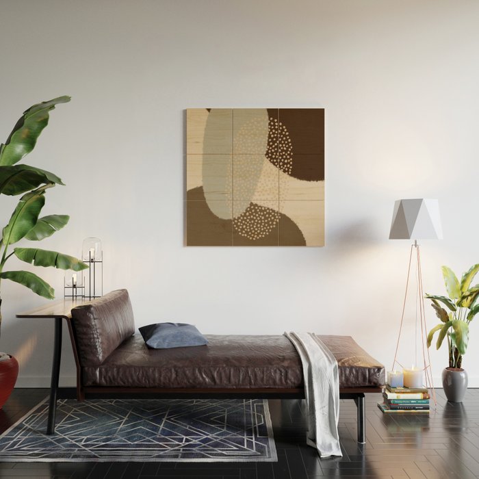 Modern Abstract Shapes #5 Wood Wall Art Gallery Image 2