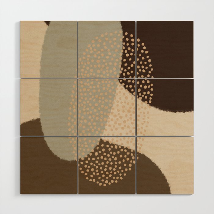 Modern Abstract Shapes #5 Wood Wall Art Gallery Image 1