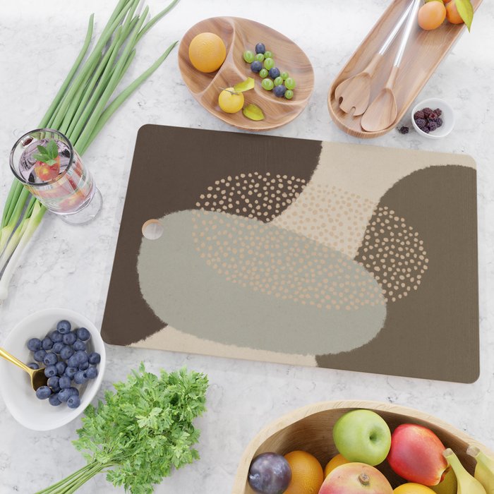 Modern Abstract Shapes #5 Cutting Board Gallery Image 2