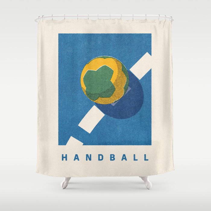 BALLS - Handball - Summer Games Shower Curtain Gallery Image 1