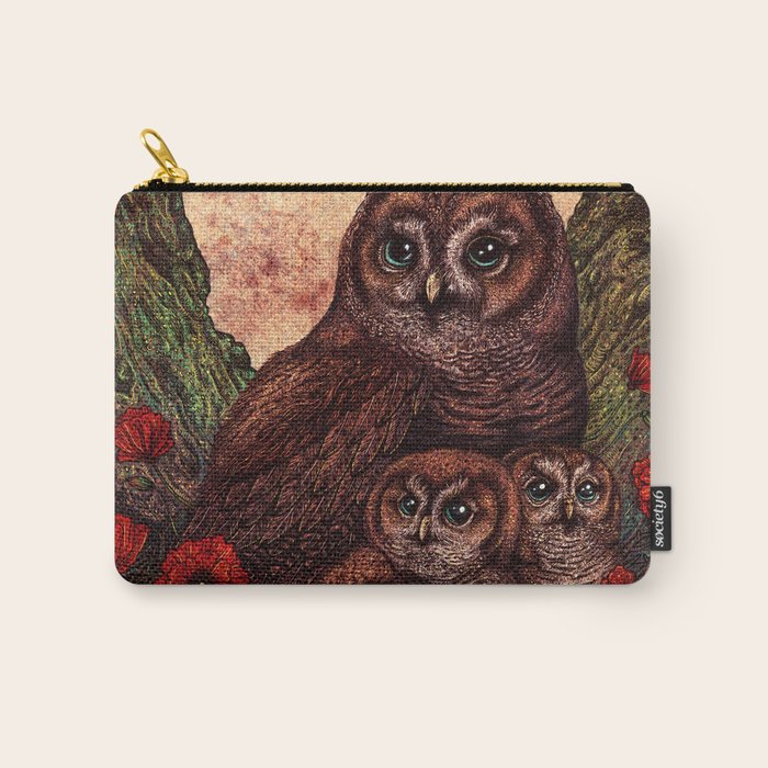 Tawny Owlets Carry All Pouch Gallery Image 1
