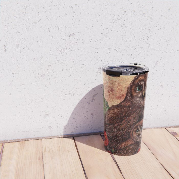 Tawny Owlets Travel Mug Gallery Image 4