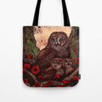 Tawny Owlets Tote Bag Gallery Image 1
