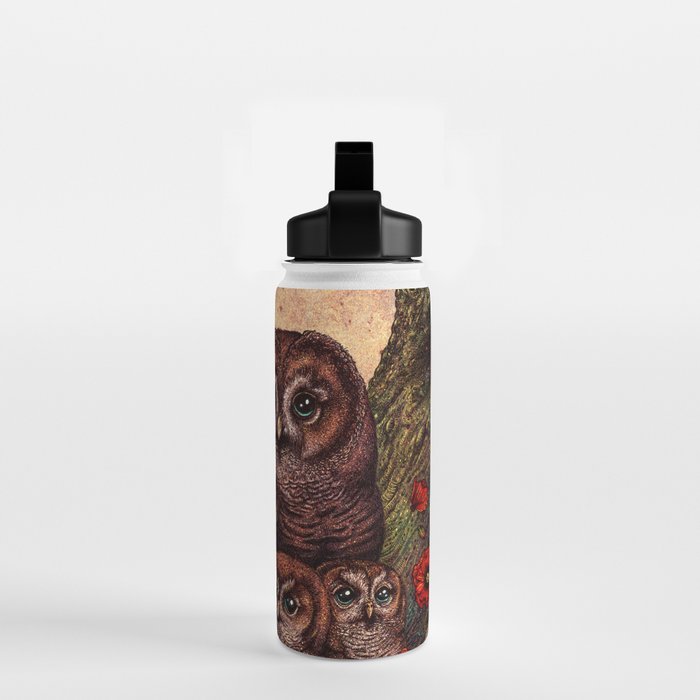 Tawny Owlets Water Bottle Gallery Image 2