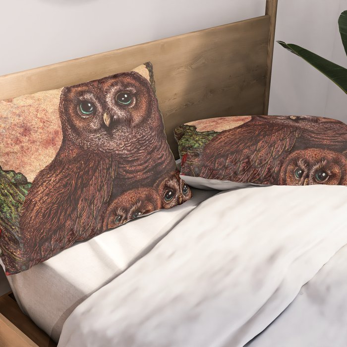 Tawny Owlets Pillow Sham Gallery Image 2