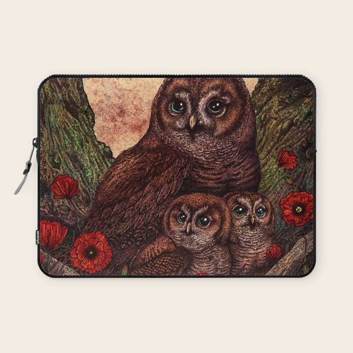 Tawny Owlets Laptop Sleeve Gallery Image 1