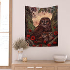 Tawny Owlets Wall Tapestry Gallery Image 2