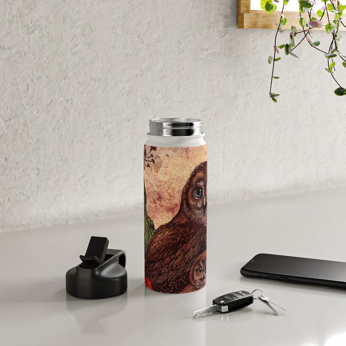 Tawny Owlets Water Bottle Gallery Image 4