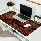 Tawny Owlets Desk Mat Gallery Image 2
