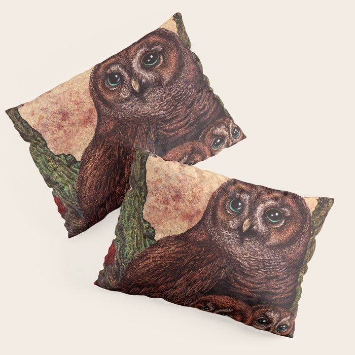 Tawny Owlets Pillow Sham Gallery Image 1