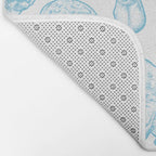 Manatees - Light Blue Bath Mat Gallery Image 2