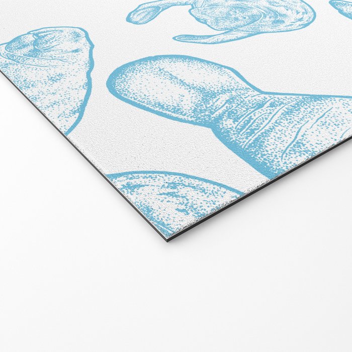 Manatees - Light Blue Welcome Mat Gallery Image 2