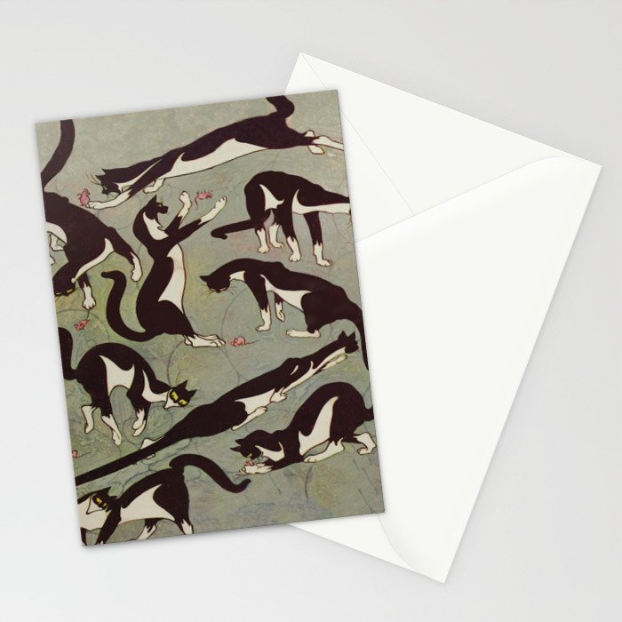 Edited magazine cover - The Lone hand - 1909 Cat Playing With Mouse Vintage Pattern Stationery Card Gallery Image 2