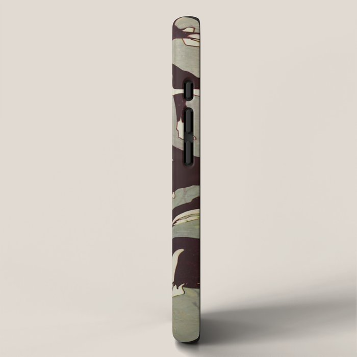 Edited magazine cover - The Lone hand - 1909 Cat Playing With Mouse Vintage Pattern iPhone Case Gallery Image 2