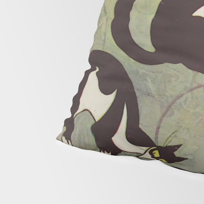 Edited magazine cover - The Lone hand - 1909 Cat Playing With Mouse Vintage Pattern Pillow Sham Gallery Image 4