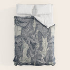 Tyrannosaurus rex indigo Comforter Gallery Image 6