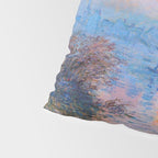 Claude Monet Sunset on the Seine at Lavacourt, Winter (High Res & Color Restored) Pillow Sham Gallery Image 4