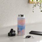 Claude Monet Sunset on the Seine at Lavacourt, Winter (High Res & Color Restored) Water Bottle Gallery Image 4