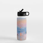 Claude Monet Sunset on the Seine at Lavacourt, Winter (High Res & Color Restored) Water Bottle Gallery Image 1