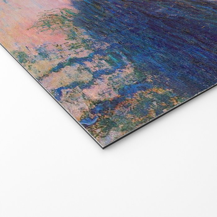 Claude Monet Sunset on the Seine at Lavacourt, Winter (High Res & Color Restored) Welcome Mat Gallery Image 2