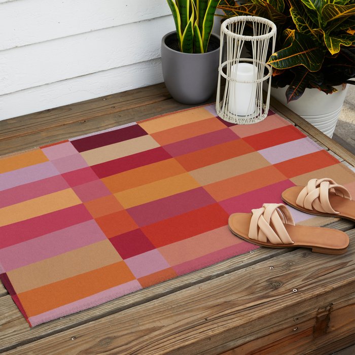 Color Blocks / Summer Fields Outdoor Rug Gallery Image 2