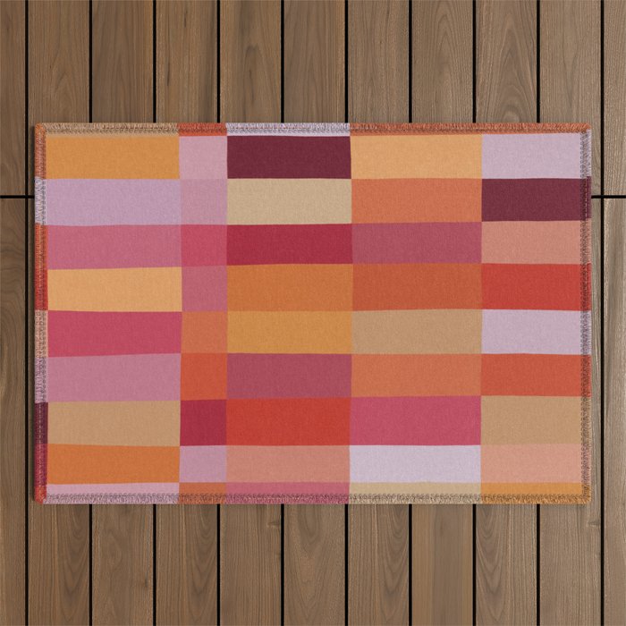 Color Blocks / Summer Fields Outdoor Rug Gallery Image 1