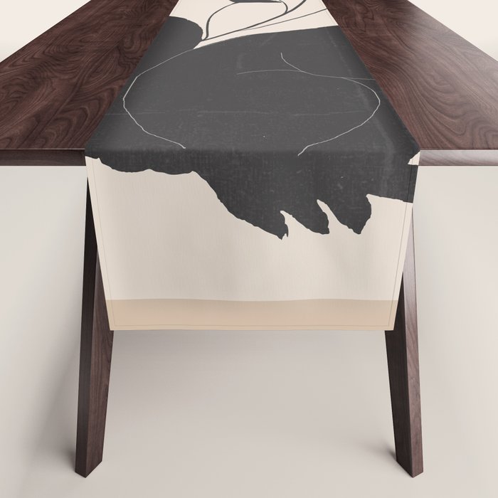 The Abstract Black Squirrel Table Runner Gallery Image 1