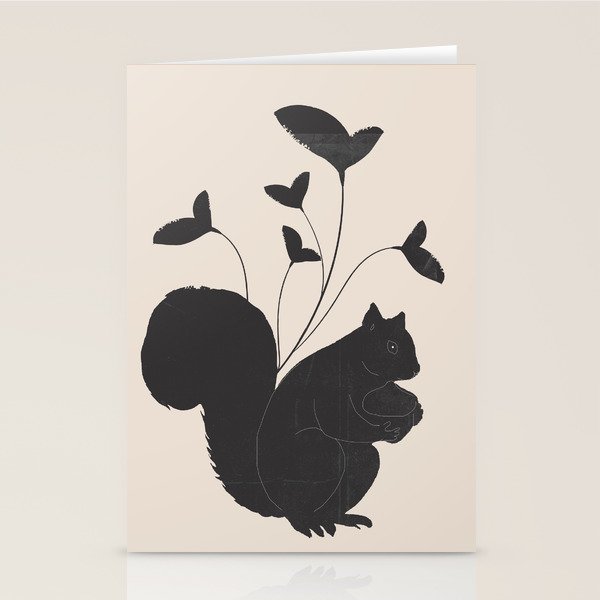 The Abstract Black Squirrel Stationery Card Gallery Image 2