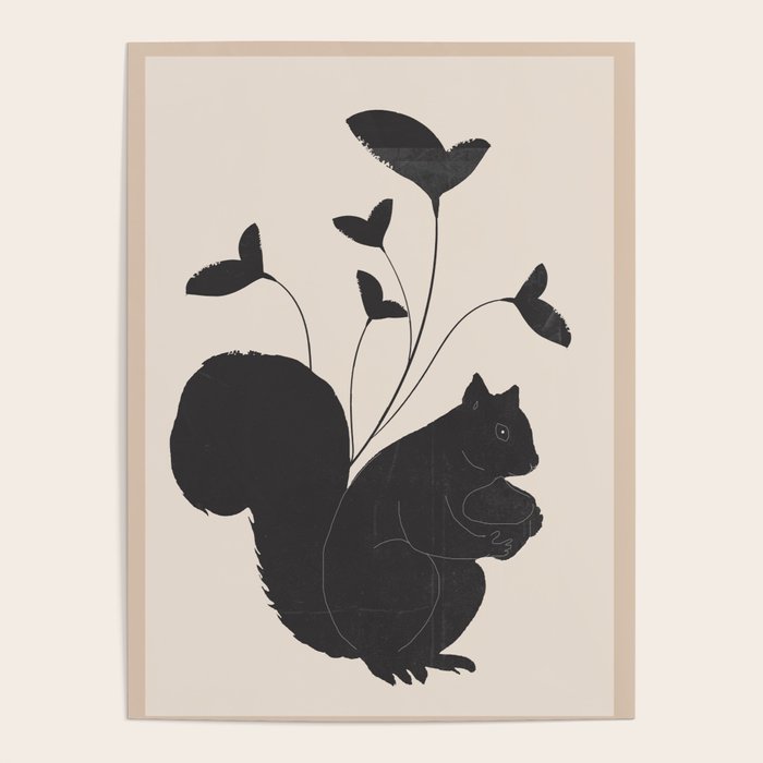 The Abstract Black Squirrel Poster Gallery Image 4