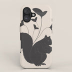The Abstract Black Squirrel iPhone Case Gallery Image 1