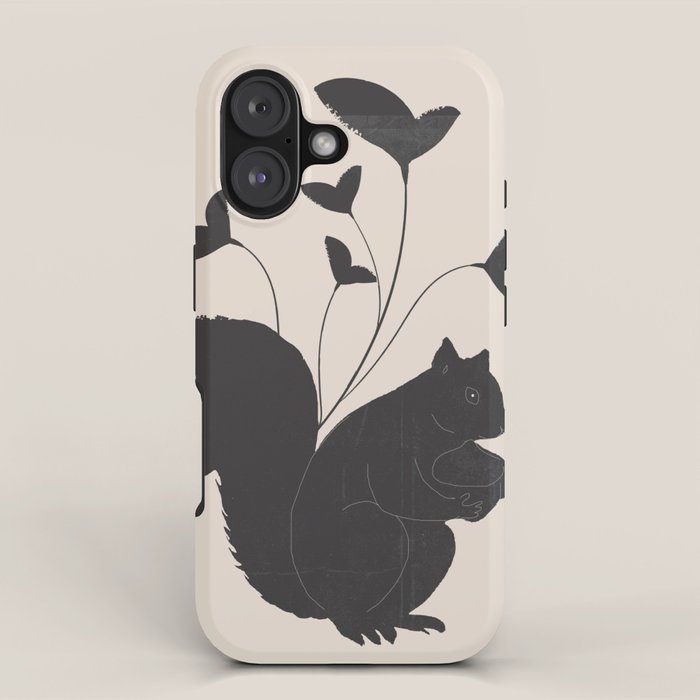 The Abstract Black Squirrel iPhone Case Gallery Image 1