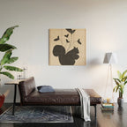 The Abstract Black Squirrel Wood Wall Art Gallery Image 2