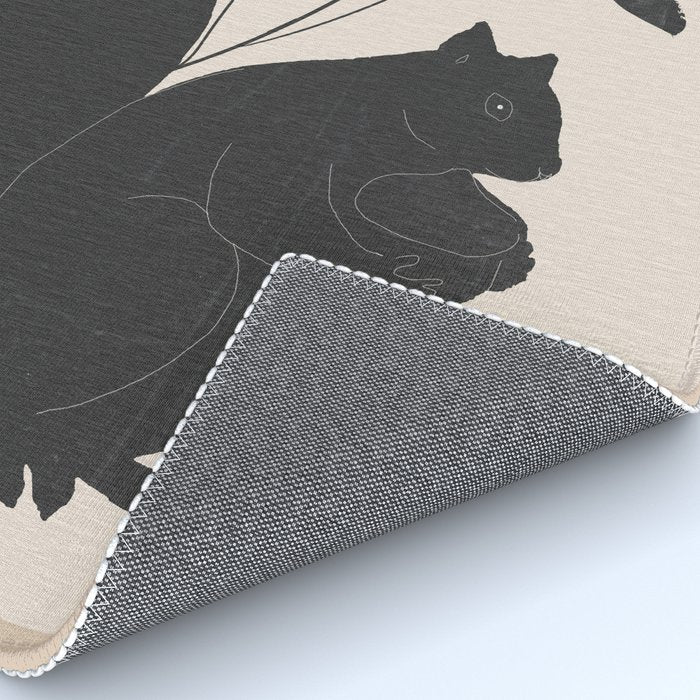 The Abstract Black Squirrel Rug Gallery Image 4