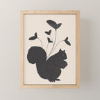 The Abstract Black Squirrel Mini Art Print Gallery Image 1