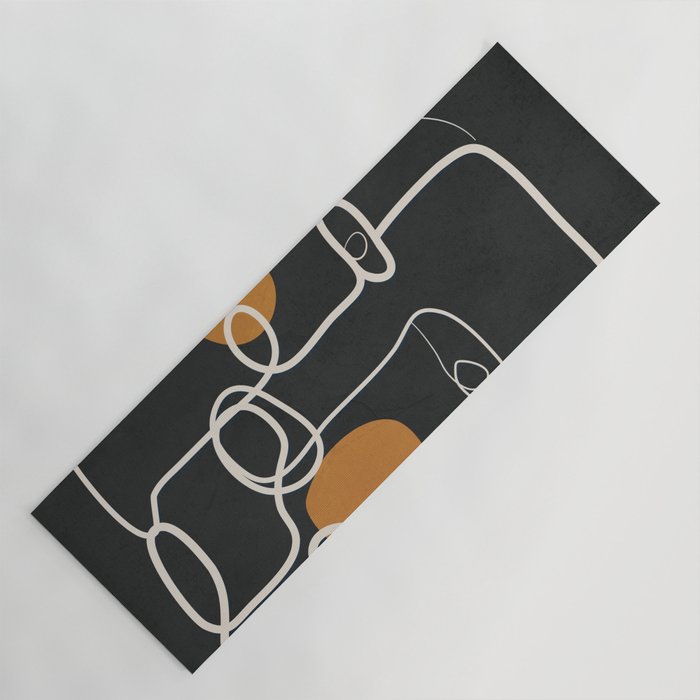 Abstract Face Line Art 04 Yoga Mat Gallery Image 1