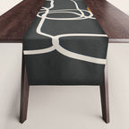 Abstract Face Line Art 04 Table Runner Gallery Image 1