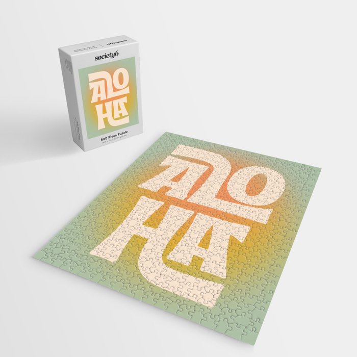 Aloha - Modern Art Print Jigsaw Puzzle Gallery Image 2
