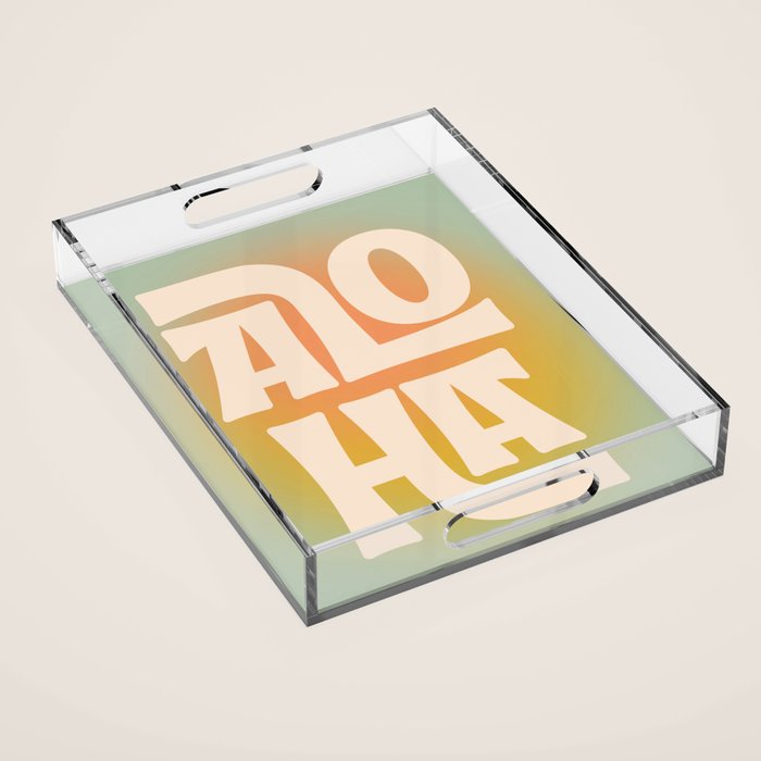 Aloha - Modern Art Print Acrylic Tray Gallery Image 1