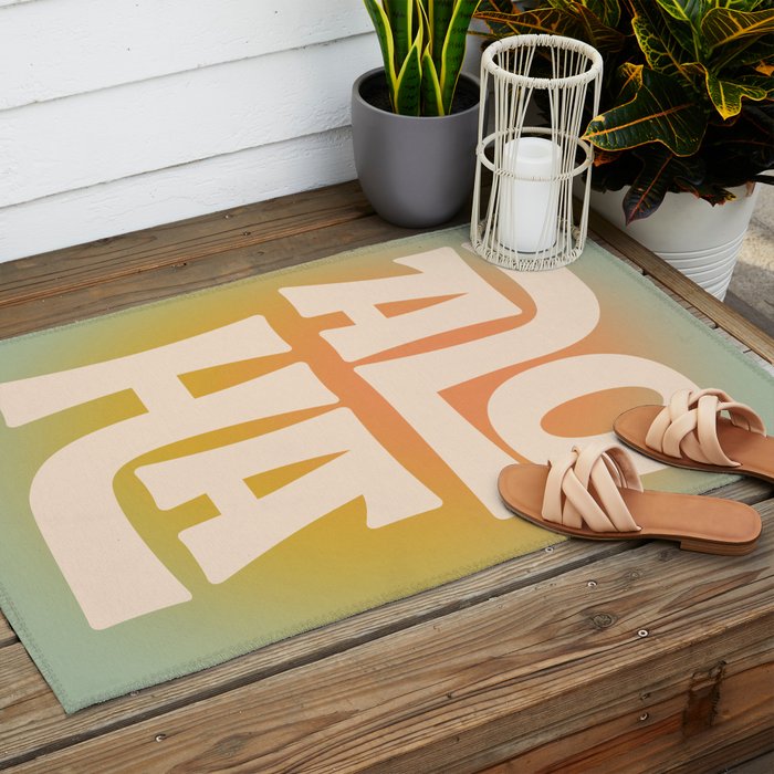 Aloha - Modern Art Print Outdoor Rug Gallery Image 2